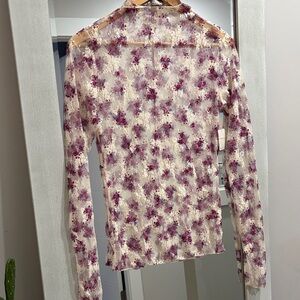 NWT Free people lady Lux lace shirt
